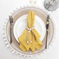 Juego de 30 telas de algodón de gasa, 30x30cm, decoración de boda, uso diario, cena, té, mesa, pueblo, servilletas de Navidad - details 30