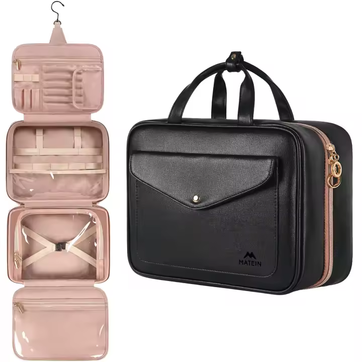Bolsa de maquillaje, neceser de viaje de gran capacidad - 1