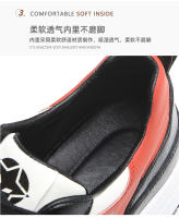 Zapatos casuales de moda de cuero nuevos, zapatillas de hombre con plataforma blanca - details 12