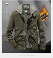 Chaqueta de invierno para hombre, chaqueta de béisbol de alta calidad, chaqueta Bomber gruesa y cálida con bordado de solapa para hombre, chaquetas gruesas de lana para hombre - details 19