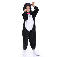 Mono de gato negro para niños, mono de animales, Cosplay de gatito, Onesies de Anime para niños, disfraces de animales para fiesta de Halloween y Navidad - details 6