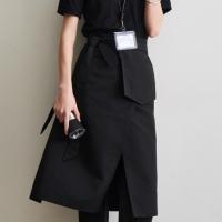 Delantal impermeable duradero y moderno, delantal ajustable de algodón dividido, delantal de cocina transpirable antiincrustante para el hogar - details 8