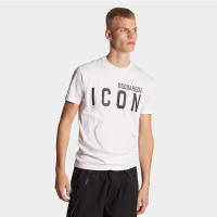 Dsquared2 camiseta clásica camiseta de manga corta con estampado de letras para hombre blanco - details 1