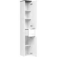 Armario de baño Otis, Blanco Alto Brillo/Antracita, 30 x 190 cm - details 6