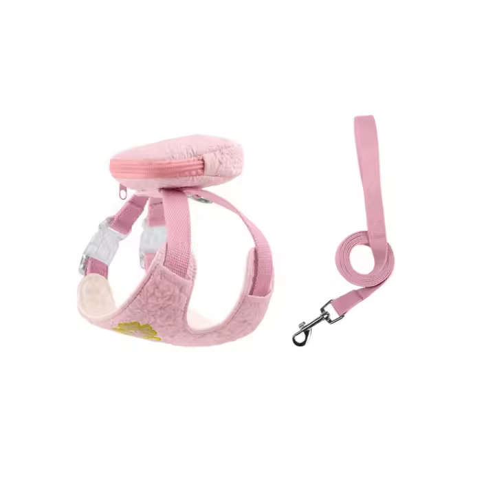 Correa ajustable para mochila para perros y gatos, arnés cómodo y transpirable para perros y gatos con mochila, correa para el pecho para perros, para caminar al aire libre - 1