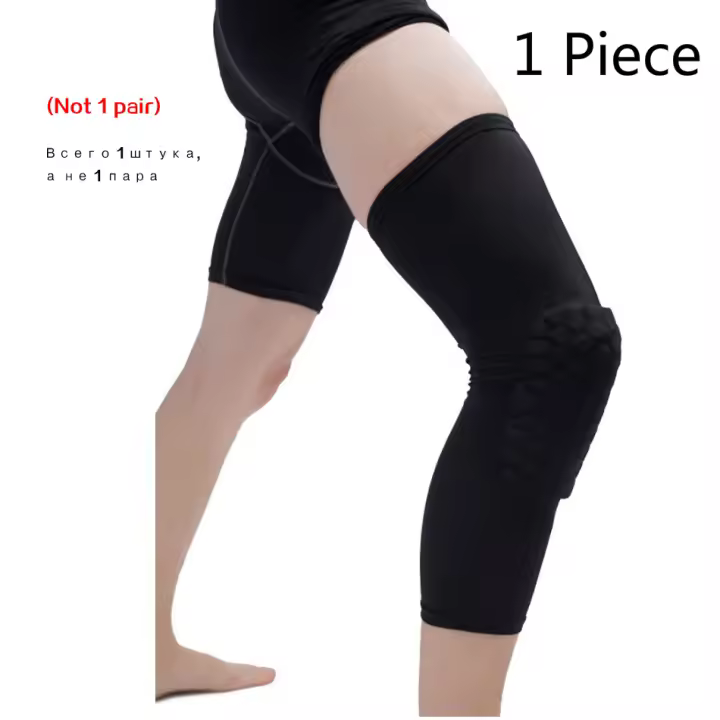 WorthWhile 1PC Basketball Knee Pads Protector Compression Sleeve Honeycomb Foam Brace Kneepad Fiess Gear Volleyball Support - 1