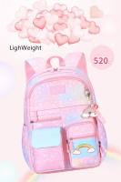 Mochila escolar para niñas con diseño de arco iris linterna kawaii bolsa de libros para estudiantes primarios regalo para niños satchel - details 6
