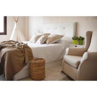 Cabecero de Cama tapizado en para Camas de 90 y 105 (115 x 120 cm) Polipiel Morado - details 3