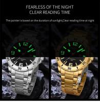 Reloj de negocios luminoso de primera marca con correa de acero inoxidable y movimiento de cuarzo analógico NIBOSI de lujo de primera calidad para hombre - details 10