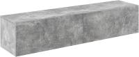 Mueble de TV de pared Evaton de 140 x 33 x 30 cm, mesa de centro flotante, consola de pared blanca de alto brillo. - details 28