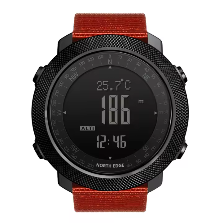 NORTH EDGE Apache3-reloj táctico para hombre, barómetro, brújula, resistente al agua hasta 50m - 1