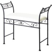 Banqueta pie de Cama de Metal Blanca de 64x68x30 cm - details 24