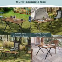 Mesa de Camping Plegable Ligera con Bolsa de Almacenamiento Picnic al Aire Libre Ajustable a Tus Alturas Barco de Barbacoa para Jardín - details 7