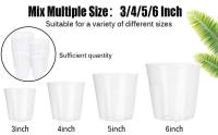 Maceta transparente de 100 Uds., maceta hortícola de plástico duradero de 5 pulgadas, contenedor de plántulas de plantas pequeñas - details 1