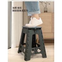 Taburete plegable de plástico brillante para el hogar, taburete pequeño portátil para exteriores, banco pequeño grueso para niños y adultos - details 2