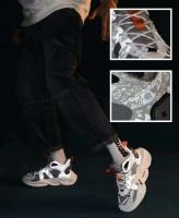 Zapatos de hombre reflectantes de moda, deportes de moda y zapatos que aumentan la altura. - details 3