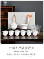 Dehua Porcelana Blanca Oveja Grasa Jade Kung Fu Té Tazón Cubierta, Caja de Regalo, Regalo de Empresa, Juego de Cerámica de Mano - details 9