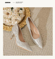 Zapatos de novia principal 2025 diseño francés Tacones altos y estilizados - details 20