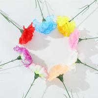10 Uds nuevo clavel Artificial de tacto Real multicolor 35cm flores falsas 3D clavel rama decoración de fiesta - details 13