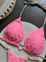 Conjunto de Bikini Halter de Color Sólido RUOTONSEPT Traje de Baño de Estilo Brasileño para Mujeres - details 21