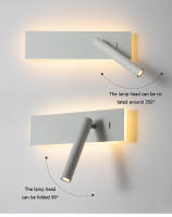 LEFANGXING Luz de Escenario LED Rectangular de 30CM Lámpara de Pared para Dormitorio con Haz de Punto Iluminación y Decoración - details 2
