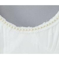 Nueva ropa de mujer europeo y americano diseño francés lado dividido delgado perla decorativa vestido largo - details 12