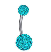 Piercings para el cuerpo, joyería de acero con diamantes de imitación para el ombligo, anillo de barra, Bola de lentejuelas, piercing para el cuerpo, 1 ud., envío directo - details 15