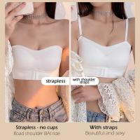 Sujetador Invisibles Sin Tirantes Para Mujer Push up Antideslizante Para Boda Lencería Sexy De Talle Grande S-XL Con Almohadillas De Pecho Para Mujeres Con Grandes Senos - details 8