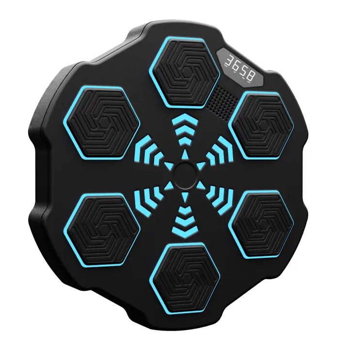 Caja de Música Inteligente Bluetooth para Boxeo CA Almohadilla de Golpe con Luces LED Ajustable para Deportes - 1