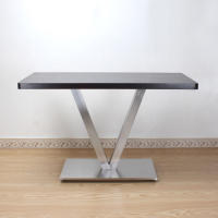 Patas de mesa de acero inoxidable diseño X / V estantes de mesa, asientos de mesa, mesas dobles estantes de mesa de acero inoxidable - details 4