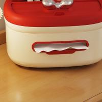 Caja de pañuelos con Base antideslizante, caja de almacenamiento de Control remoto para el hogar, caja de almacenamiento de escritorio de plástico para sala de estar - details 3