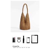 Bolsos de Paja de Verano para Mujer Bolsos de Hombro de Axila Tejidos Superiores - details 1