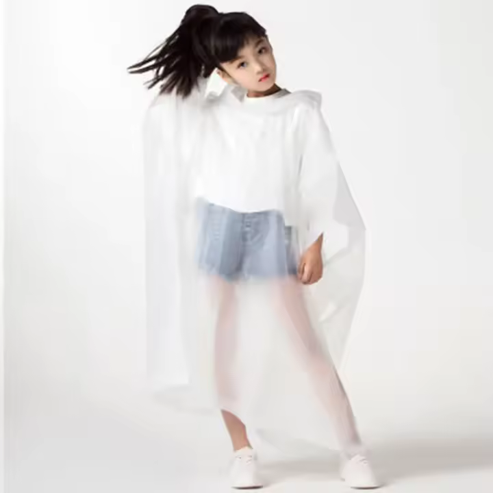 chubasquero niño poncho impermeable Chubasquero impermeable de Eva para niños, ropa de lluvia ligera para viajes y senderismo al aire libre, nueva moda - 1