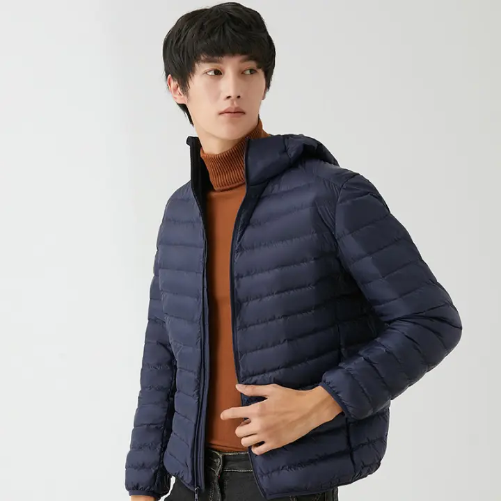90 abajo chaqueta para hombres ultra luz chaqueta hombres chaqueta con capucha chaqueta de Chaqueta Hombre chaqueta ligero abrigo cálido - 1