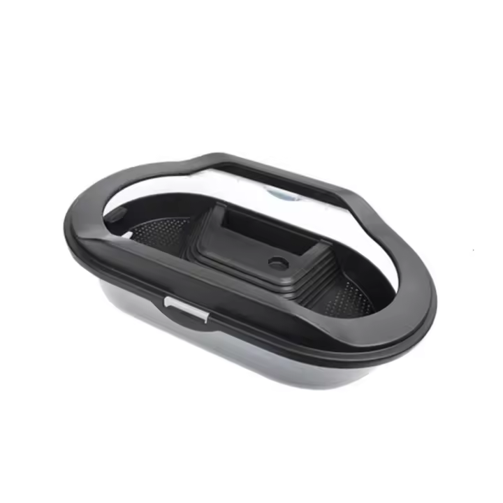 Durable con Basking Island, accesorios pequeños para mascotas, caja de alimentación de tortuga desmontable, tanque de tortuga, hábitat de reptiles, casa de reptiles - 1