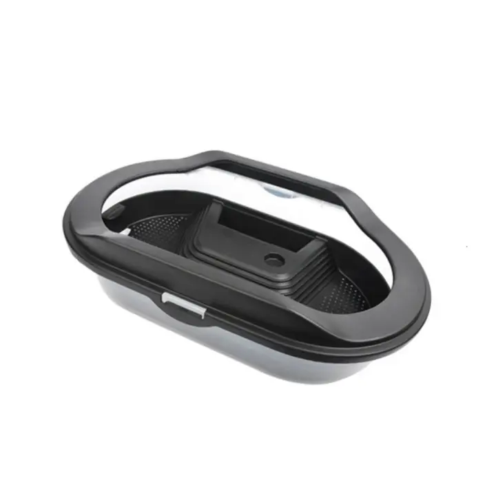 Durable con Basking Island, accesorios pequeños para mascotas, caja de alimentación de tortuga desmontable, tanque de tortuga, hábitat de reptiles, casa de reptiles - 1