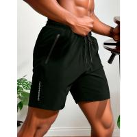 Piezas Para Hombres Shorts Deportivos Fitness Natación Con Bolsillos Cremallera Secado Rápido Transpirables Con Cordón Ajustable Para Deportes Al Aire Libre Entrenamiento Verano Vacaciones En La Playa - details 4