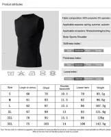 1 unidad. Chaleco para hombre, camiseta para correr, camisetas de fútbol para niños, Jersey para hombre, ropa deportiva para correr para hombre, ropa superior de compresión de secado rápido para Fitness - details 4