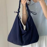 Bolso de hombro plisado informal de Color sólido, bolso cruzado de nailon de gran capacidad para ocio, bolso sencillo para estudiantes para primavera y verano - details 13