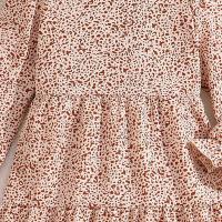 Vestido Largo con Estampado Completo para Niñas Moda Primavera-Otoño 2024 - details 6