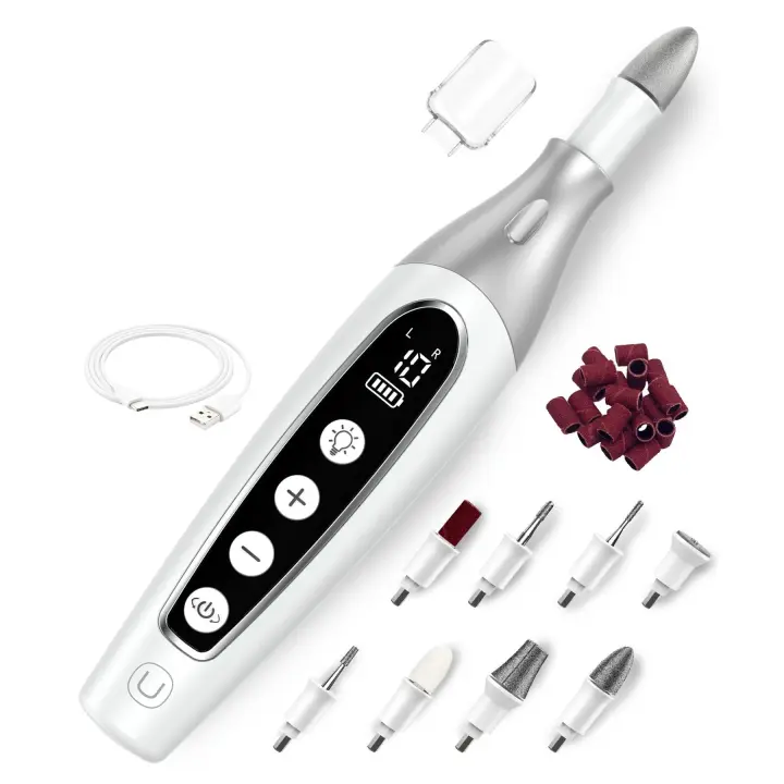 Kit Profesional de Manicura-Pedicura Juego de Herramientas Eléctricas sin Cable para Uñas - 1