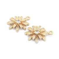 Colgantes de latón y circonita de Color dorado de 18K para mujer, joyería artesanal de alta calidad, collar, pendientes, accesorios - details 9