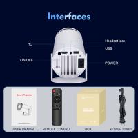 Proyector portátil para cine en casa, dispositivo 4K, 720P, Android 11, Wifi6 - details 15