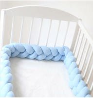 Almohada de bola anudada larga trenzada, Bola de nudo, trenza de tres hebras, decoración de habitación de niños, envolvente de cama - details 5