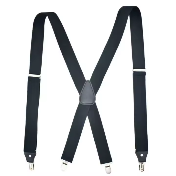 Suspenderes Elegantes en Forma de X 3.5cm Para Hombres y Mujeres 4 Clips - 1