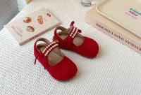 Bolsa de los niños cabeza Boken zapatos 2025 primavera y otoño nueva versión coreana de las niñas perla arco princesa zapatos de suela suave solo zapatos - details 11
