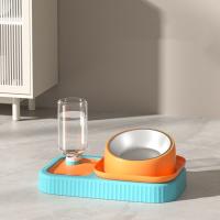 Herramienta de alimentación para mascotas, cuenco de comida para mascotas de acero inoxidable, antihormiga, alimentador de gatos con pendiente de 15 grados, cuenco de alimentación para mascotas antideslizante doble, perros y gatos - details 7