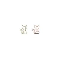 10 Uds. De Clips de papel en forma de gato para estudiantes, soporte de marcapáginas de Metal de dibujos animados, clip de papel de Metal creativo bonito - details 9