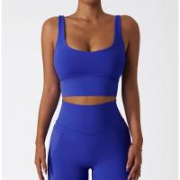 Sujetador deportivo cómodo y agradable para la piel con almohadilla para el pecho, camiseta sin mangas para mujer, gimnasio, Fitness, correr, Yoga, chaleco elástico, ropa interior para mujer - details 5