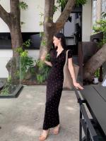 Vestido adelgazante y ceñido a la cadera para mujer, estilo francés de vacaciones, puro deseo de verano, sensación de alta gama, camisola larga - details 18